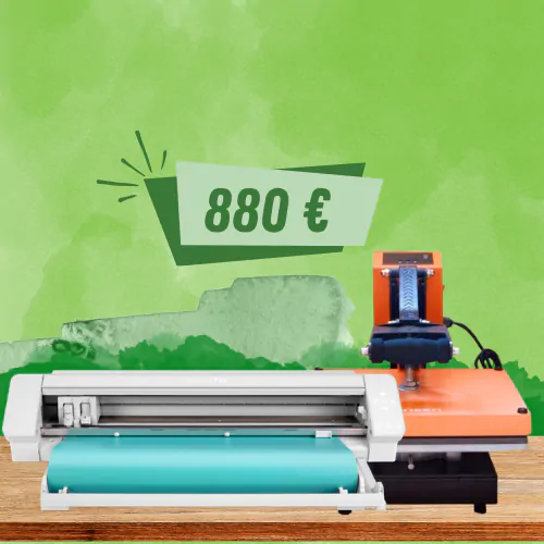 Plotter de corte Silhouette Cameo 4 pro y plancha Beinsen Belice de 38x38cm - Kit para sublimación