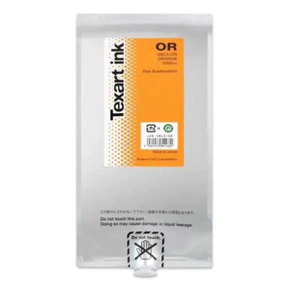 Tinta Roland Texart para sublimación naranja 1000ml.