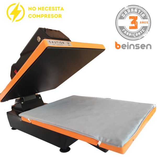 Beinsen Alaska plancha transfer eléctrica compacta de 40x50