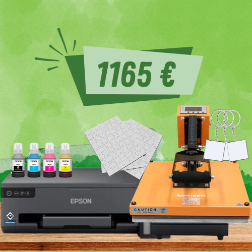 Impresora Epson A3+ y plancha Beinsen Belice de 40x50cm - Kit de sublimaci&oacute;n aficionate