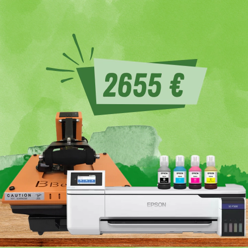 Impresora Epson SC-F500 y plancha Beinsen Barbados de 40x50cm - Kit para sublimaci&oacute;n