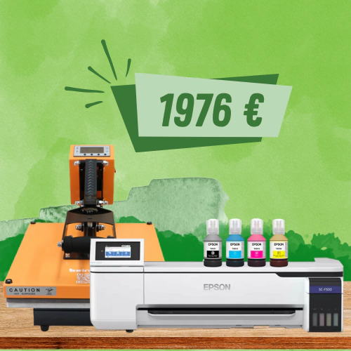 Impresora Epson SC-F500 y plancha Beinsen Belice de 38x38cm - Kit para sublimaci&oacute;n