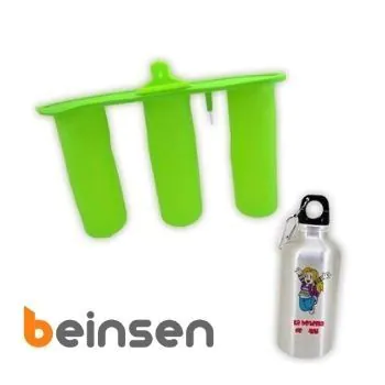 Molde 3D de silicona para 3 botellas de aluminio