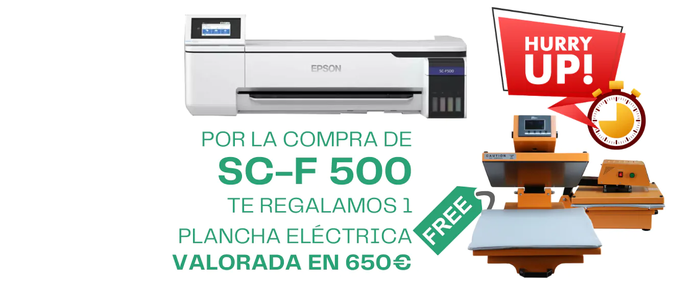 SC-F500 + plancha eléctrica